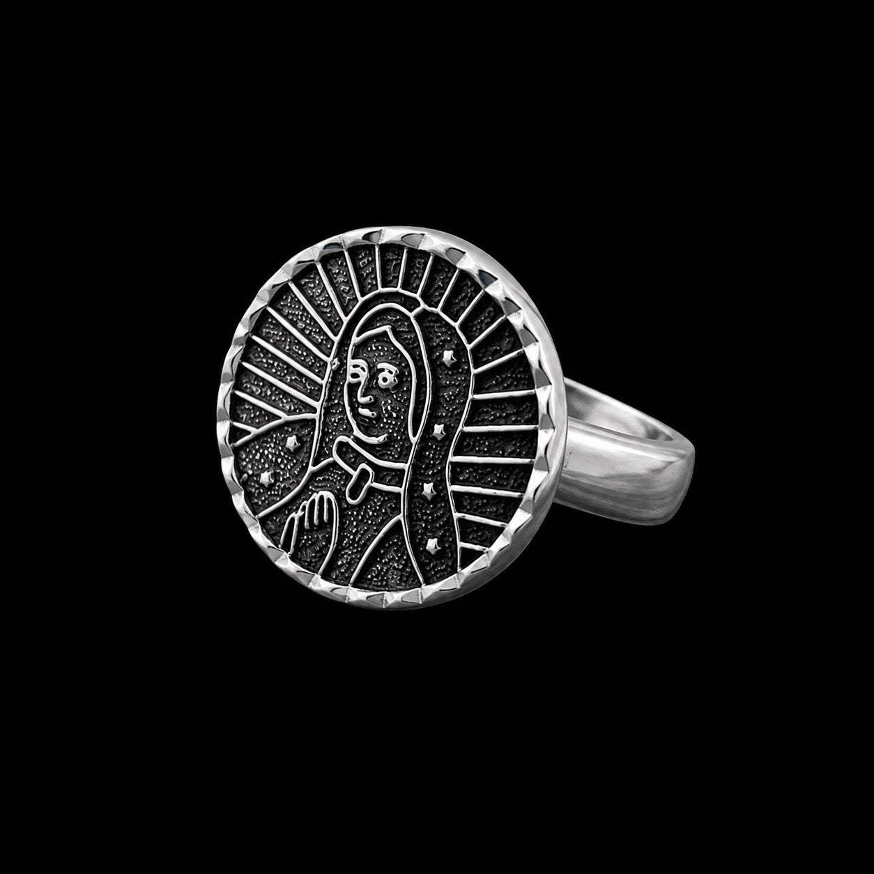 Anillo Virgen de Guadalupe Silueta