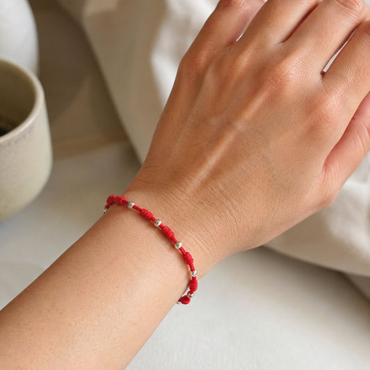 Pulsera 7 Nudos con Perla