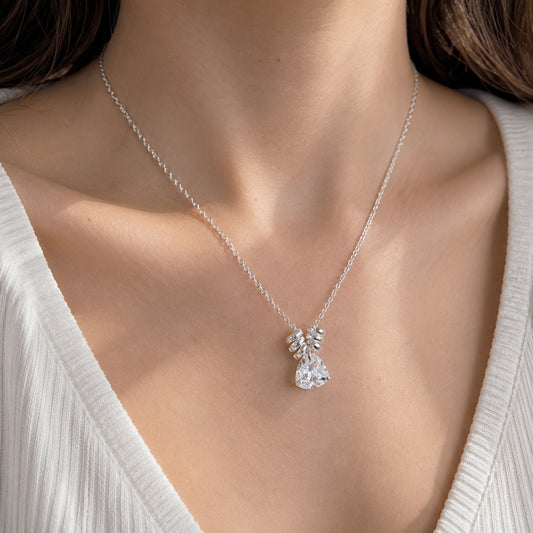 Gargantilla Corazón Circonia Blanca