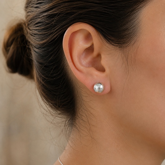 Aretes Media Bola