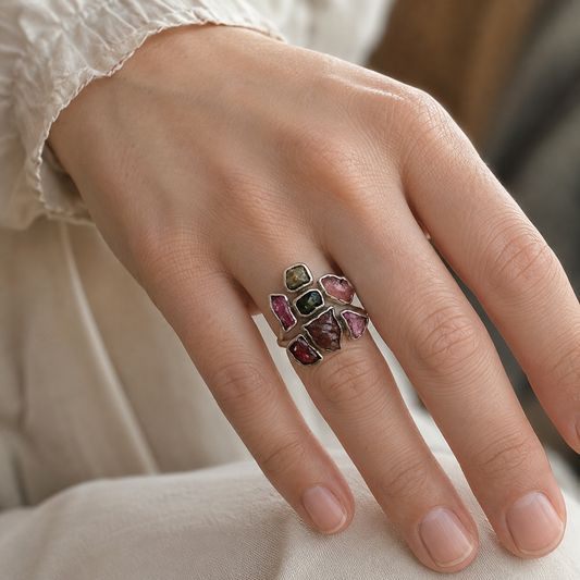 Anillo de Autor Ramo de Turmalina