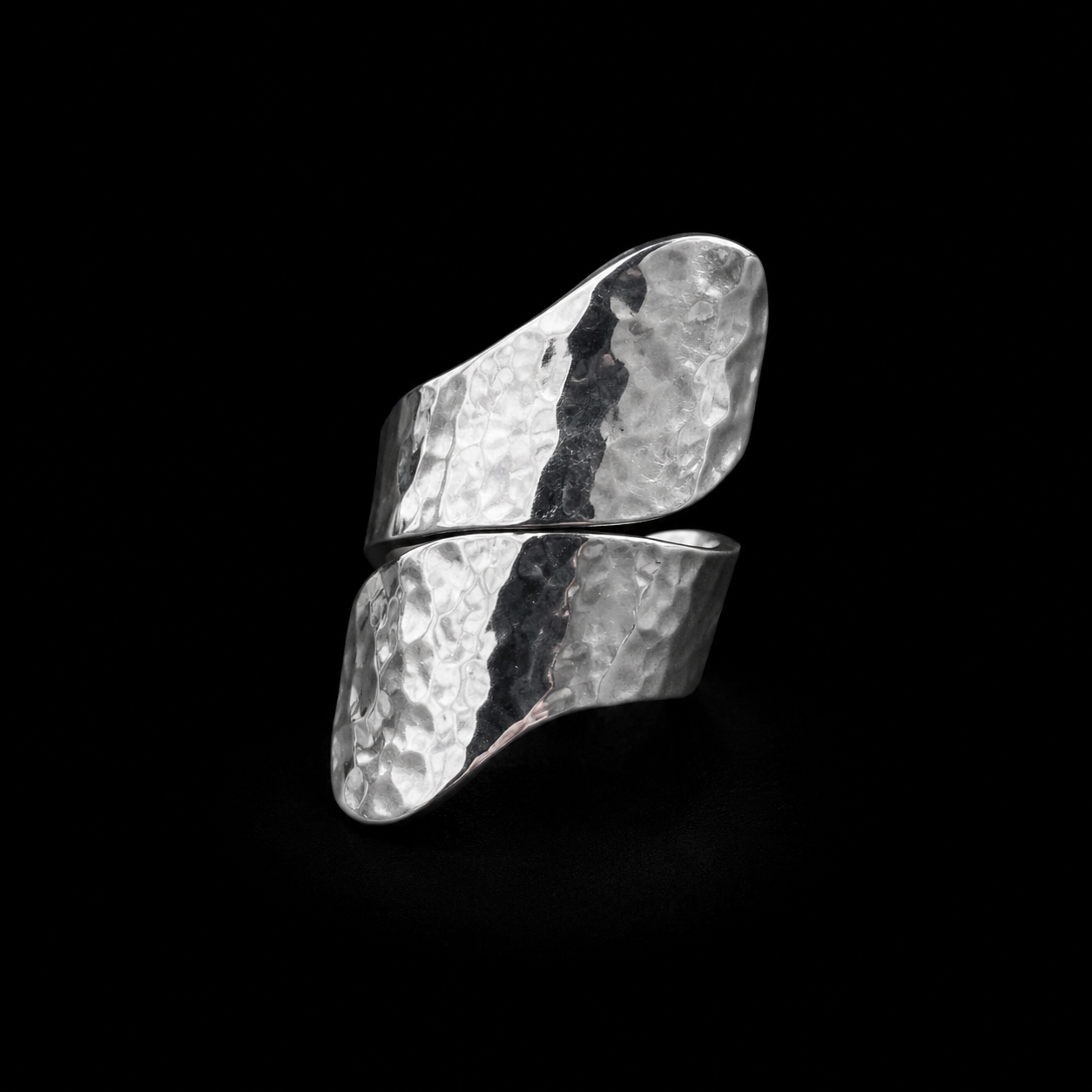 Anillo Espiral Martillado