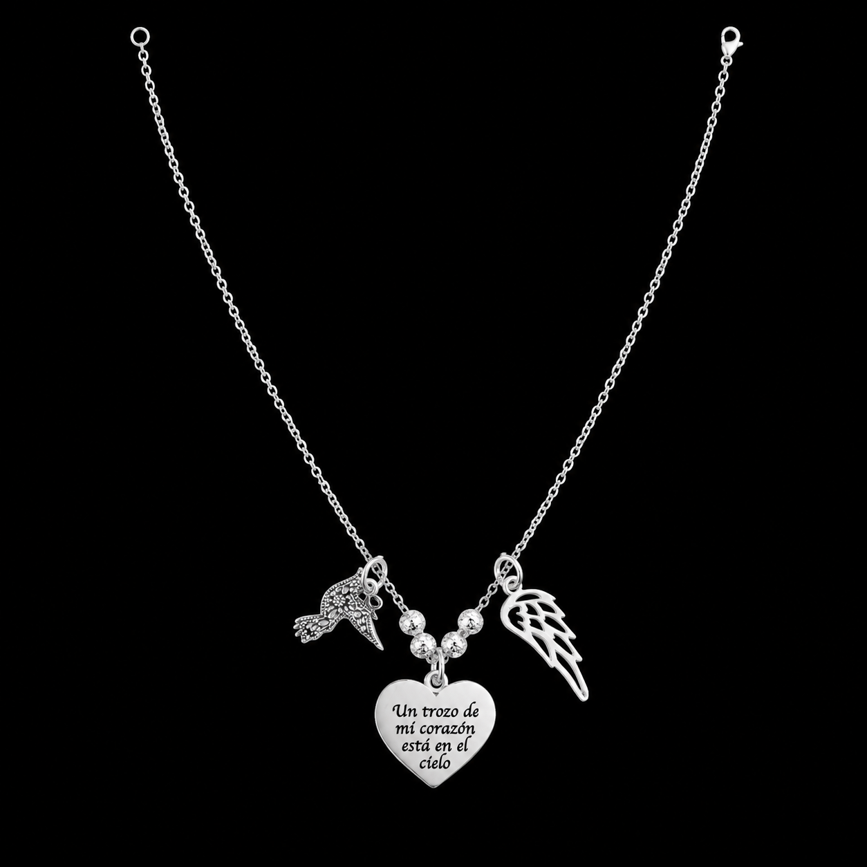 Gargantilla Un Trozo de Mi Corazón Está en el Cielo