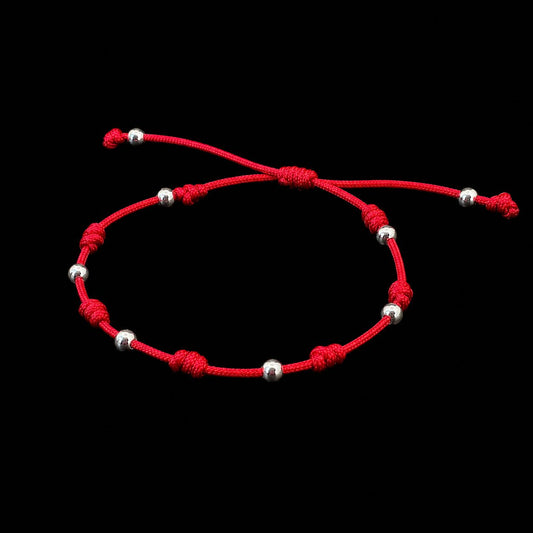 Pulsera 7 Nudos con Perla