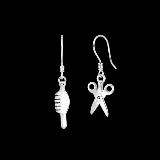Aretes Colgantes Figuritas de Plata