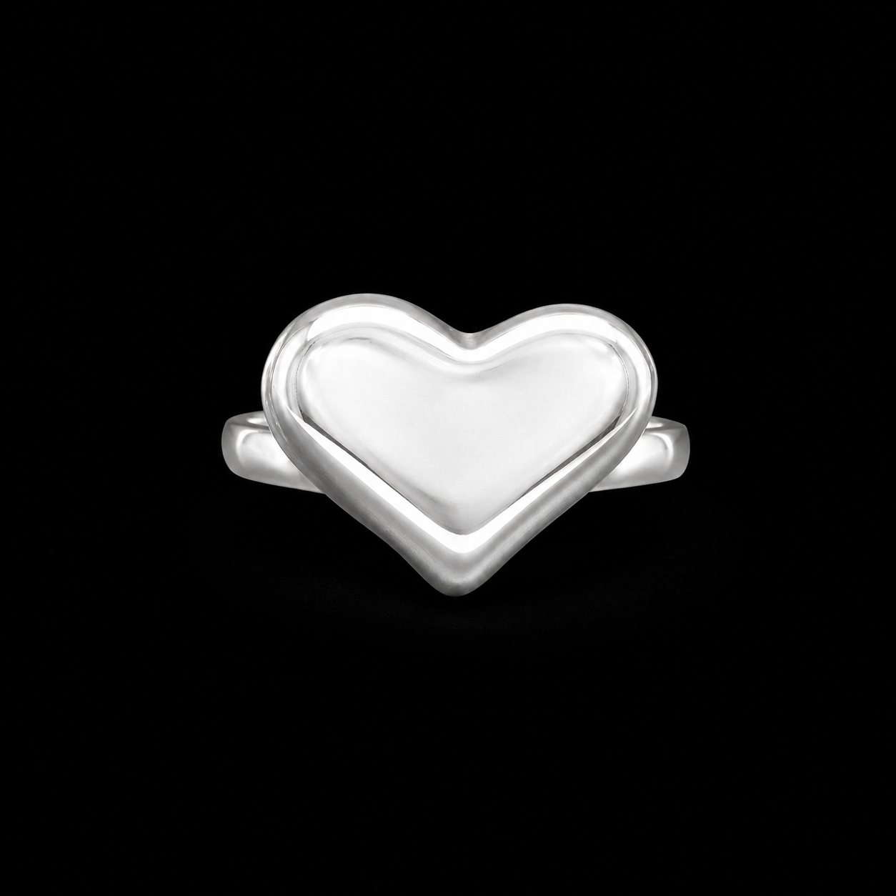 Anillo Corazón Plano