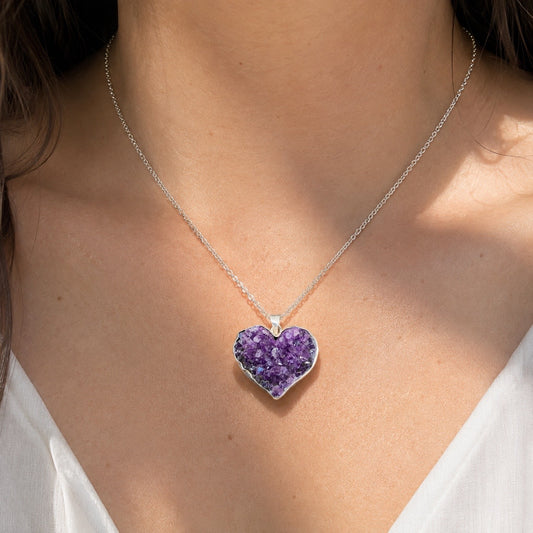 Dije Corazón de Amatista en Drusa G