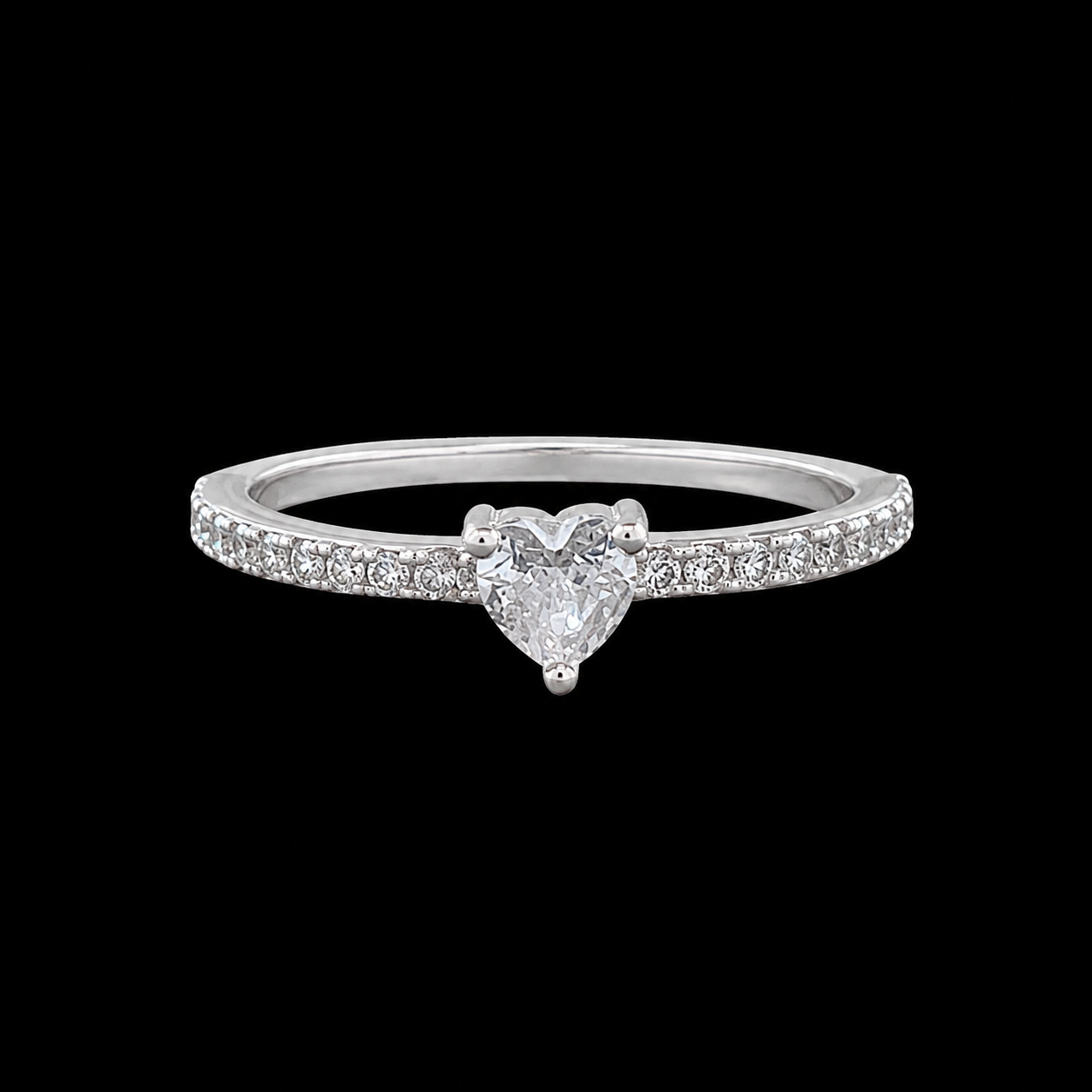 Anillo Corazón de Circonia