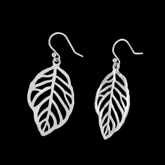 Aretes Colgantes Hoja Calada