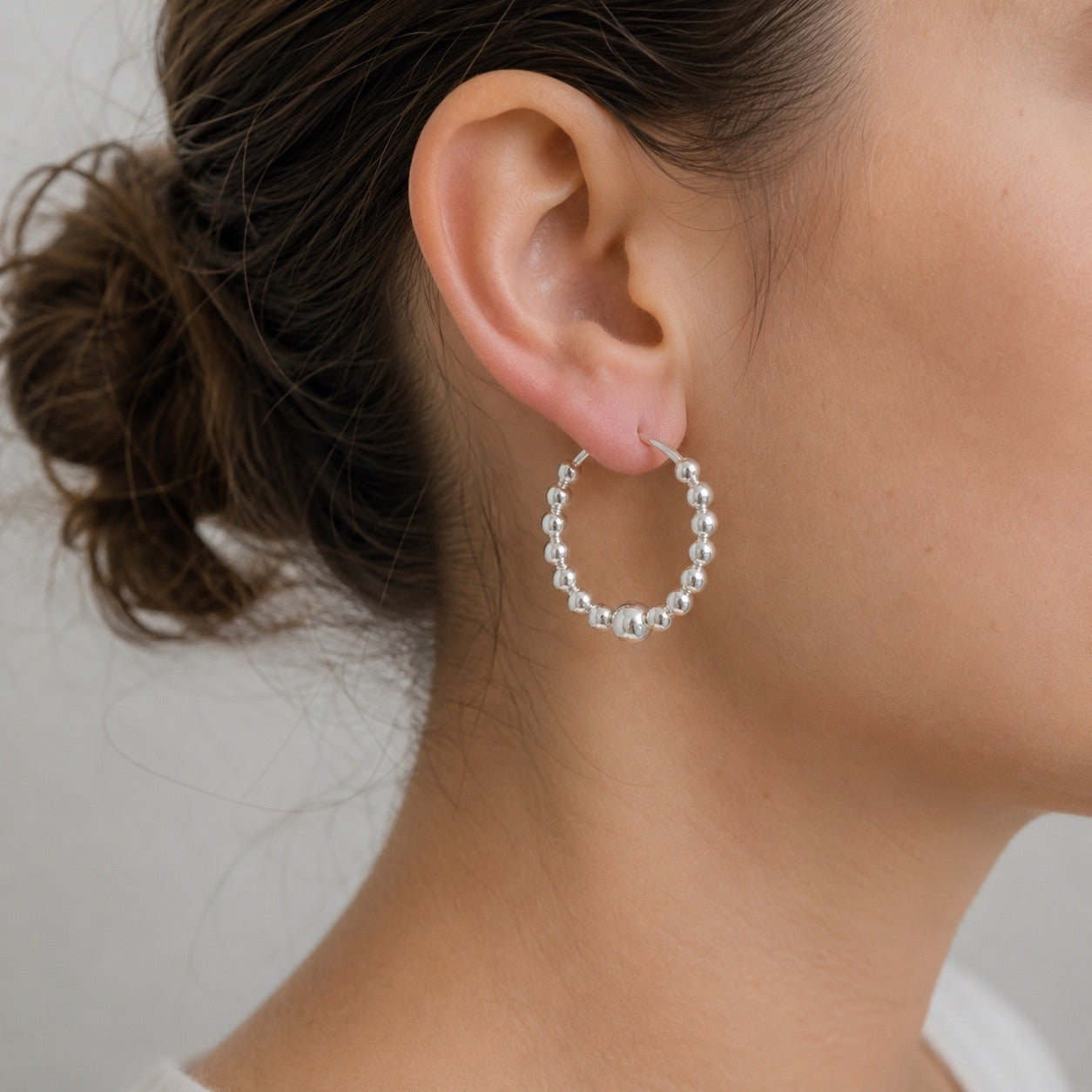 Arracadas con Perlas de Plata
