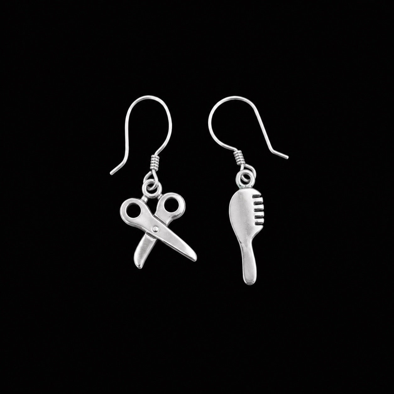 Aretes Colgantes Figuritas de Plata