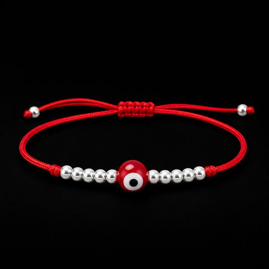 Pulsera Ojo Turco de Bolita Mediana