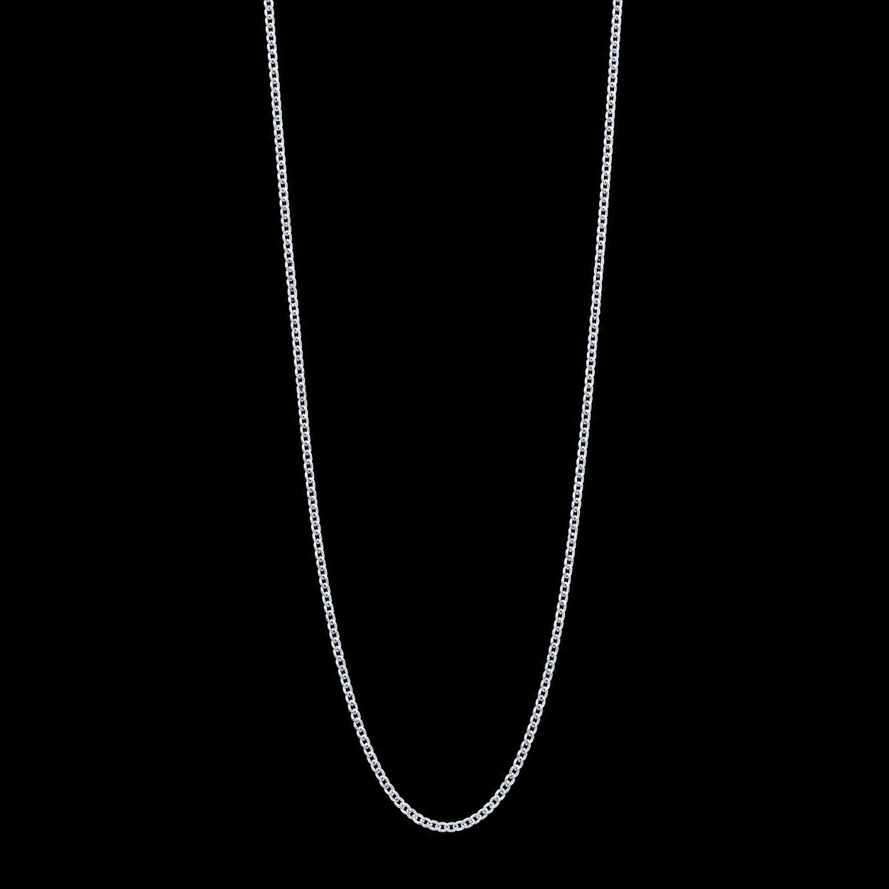 Cadena Barbada Delgada 60 cm