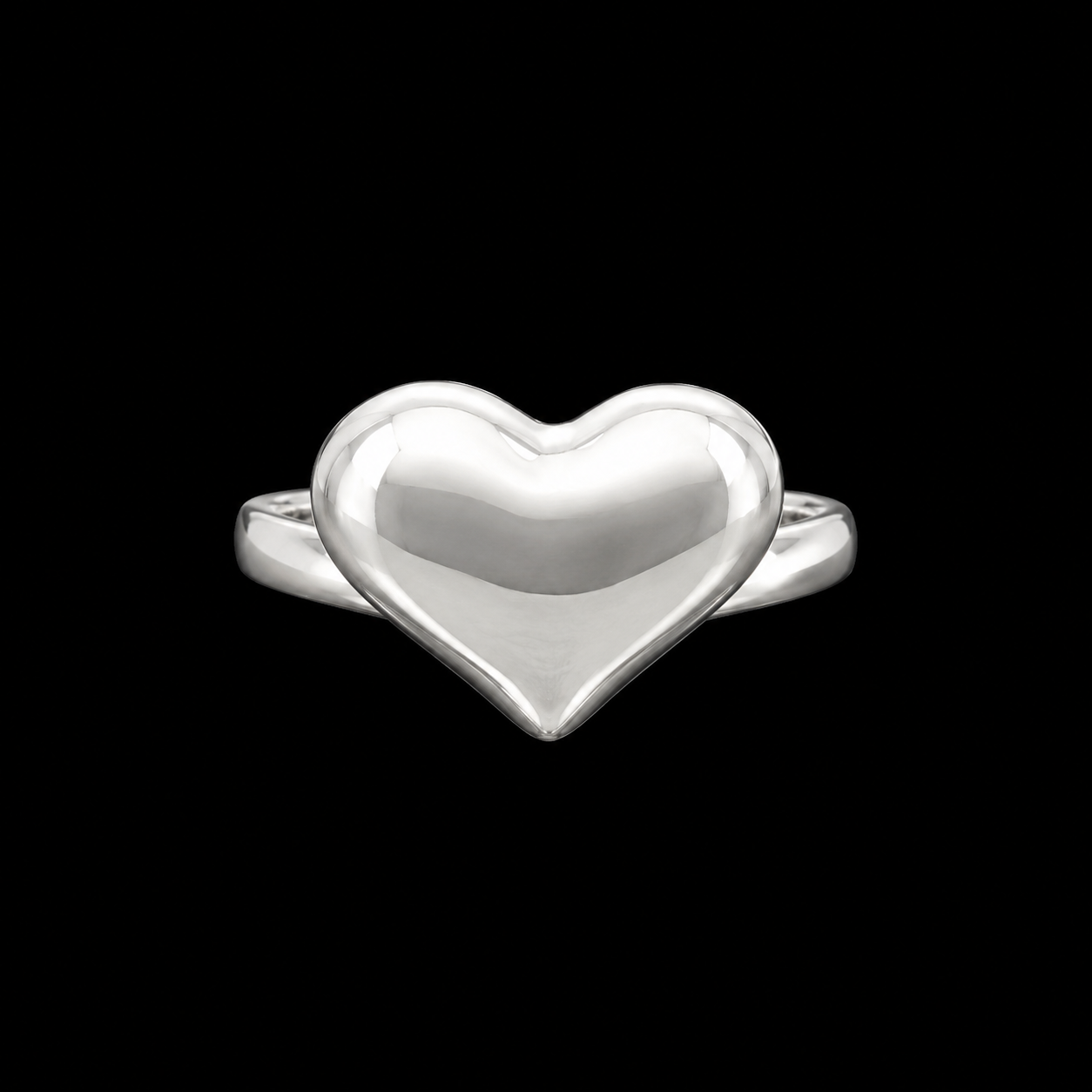 Anillo Corazón Abultado Mediano