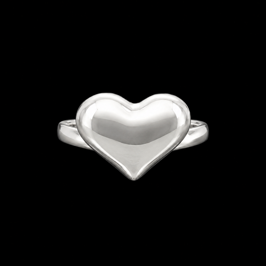 Anillo Corazón Abultado Mediano