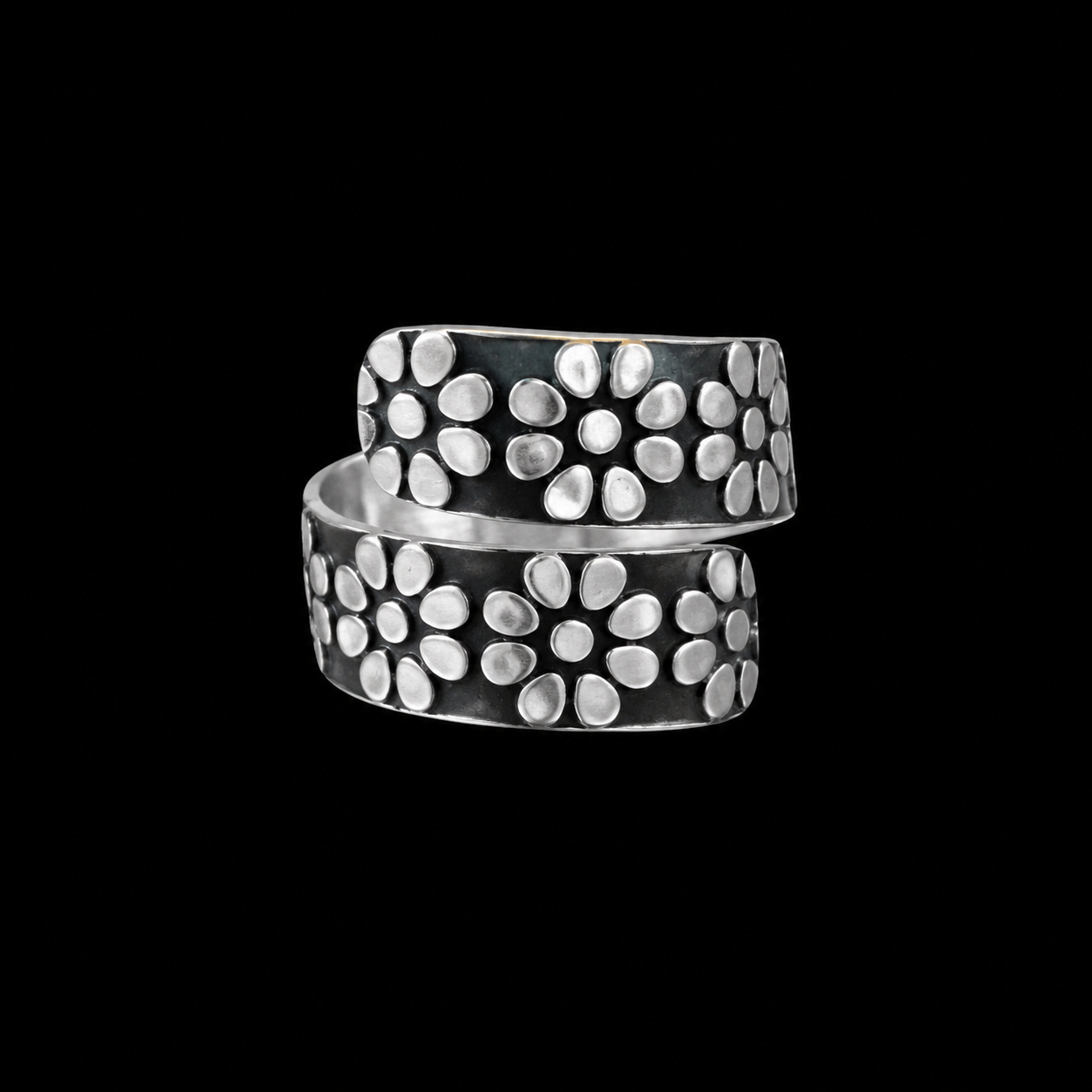 Anillo Espiral de Florecitas