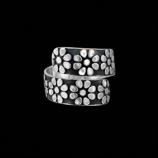 Anillo Espiral de Florecitas