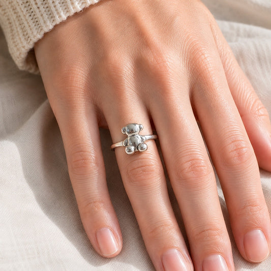 Anillo Osito de Plata