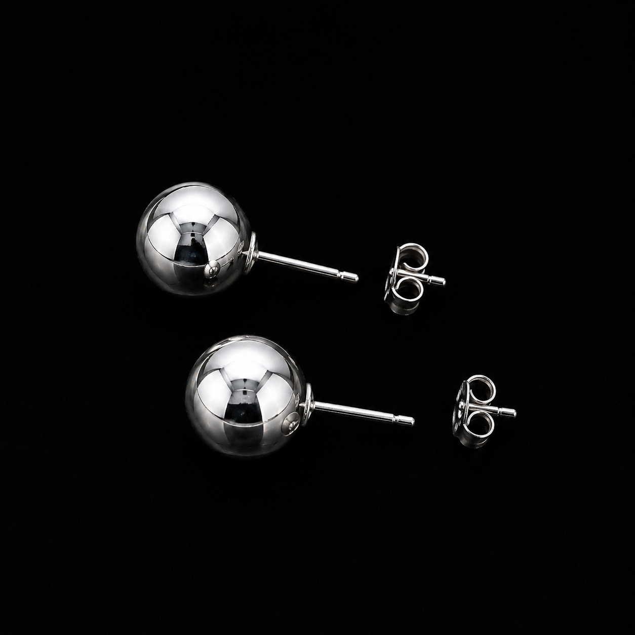 Aretes Bola de Plata