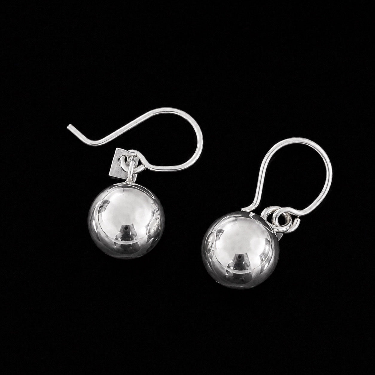 Aretes Colgantes Perla de Plata