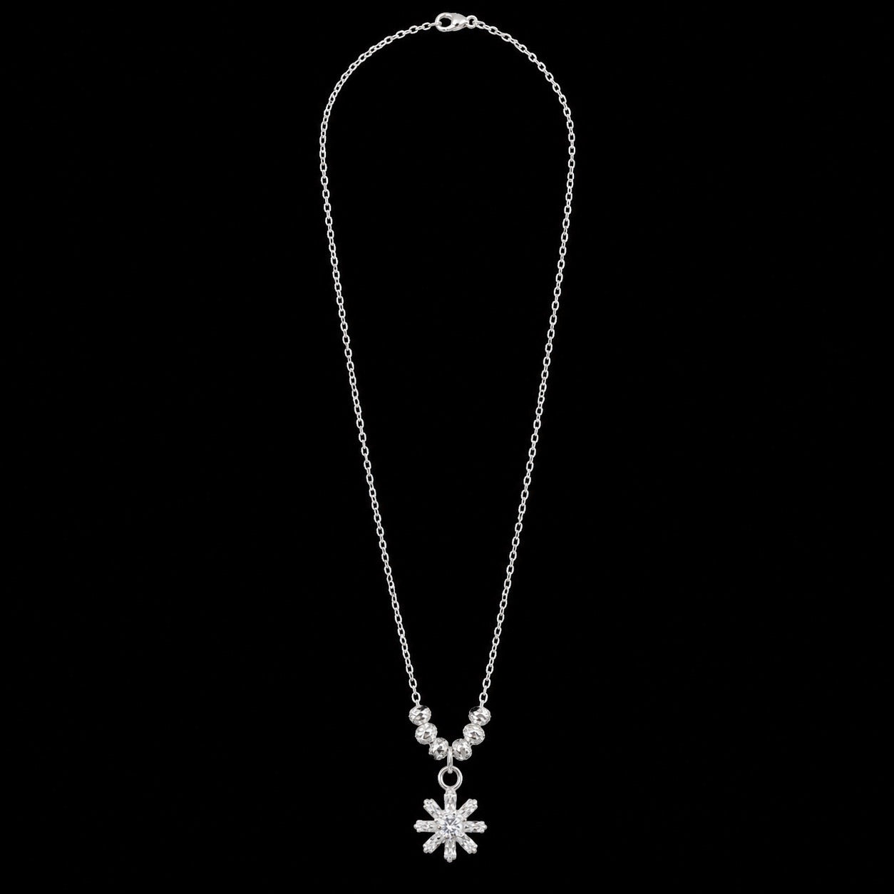 Gargantilla Flor con Circonia