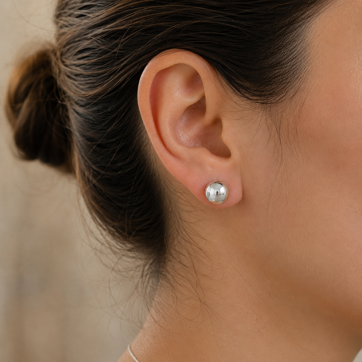 Aretes Media Bola