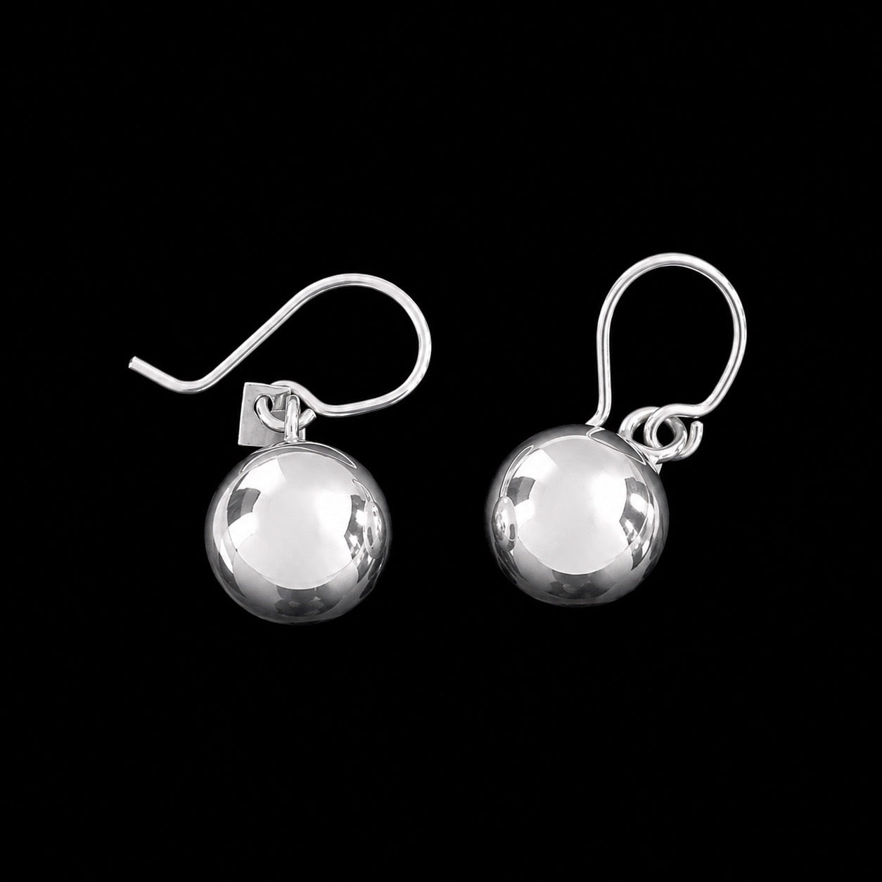 Aretes Colgantes Perla de Plata