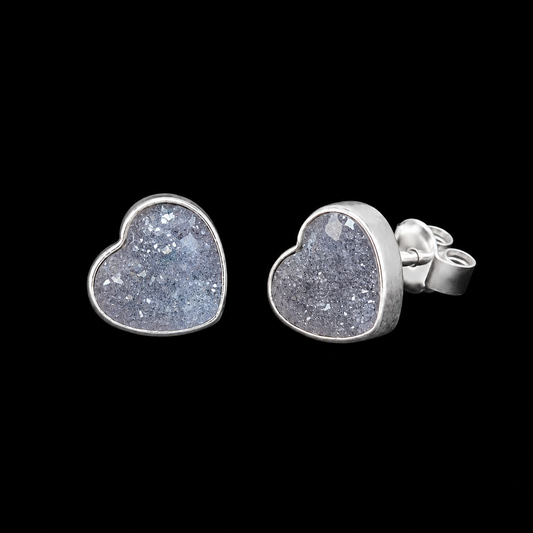 Aretes Corazón en Cornalina