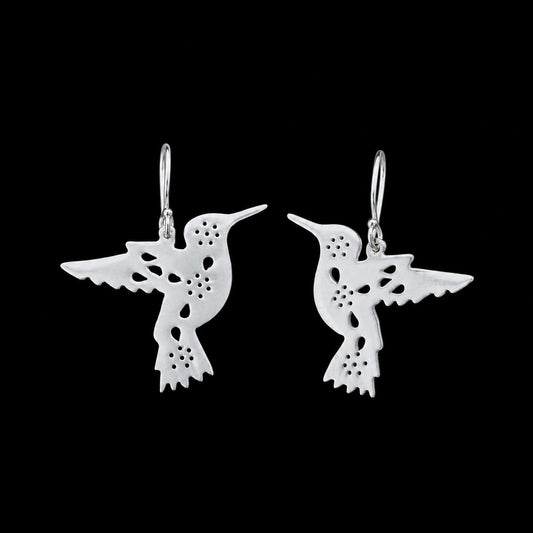 Aretes Colgantes Colibrí Grande
