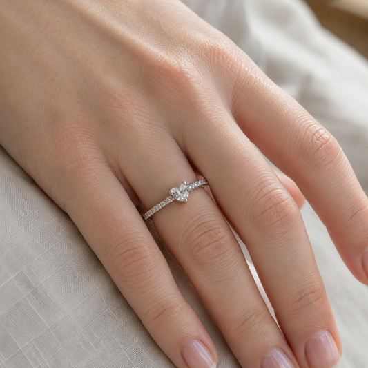 Anillo Corazón de Circonia