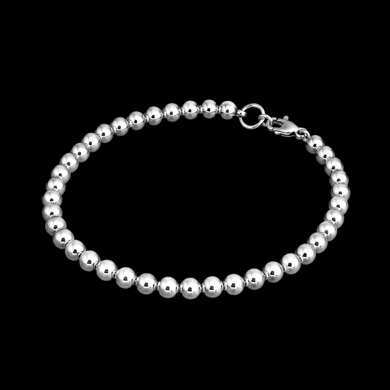 Pulsera de Perlas de Plata con Broche