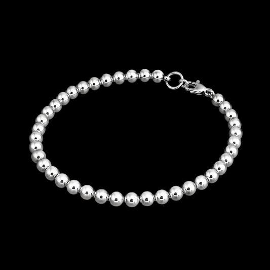 Pulsera de Perlas de Plata con Broche