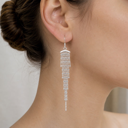 Aretes Largos Cascada Grande