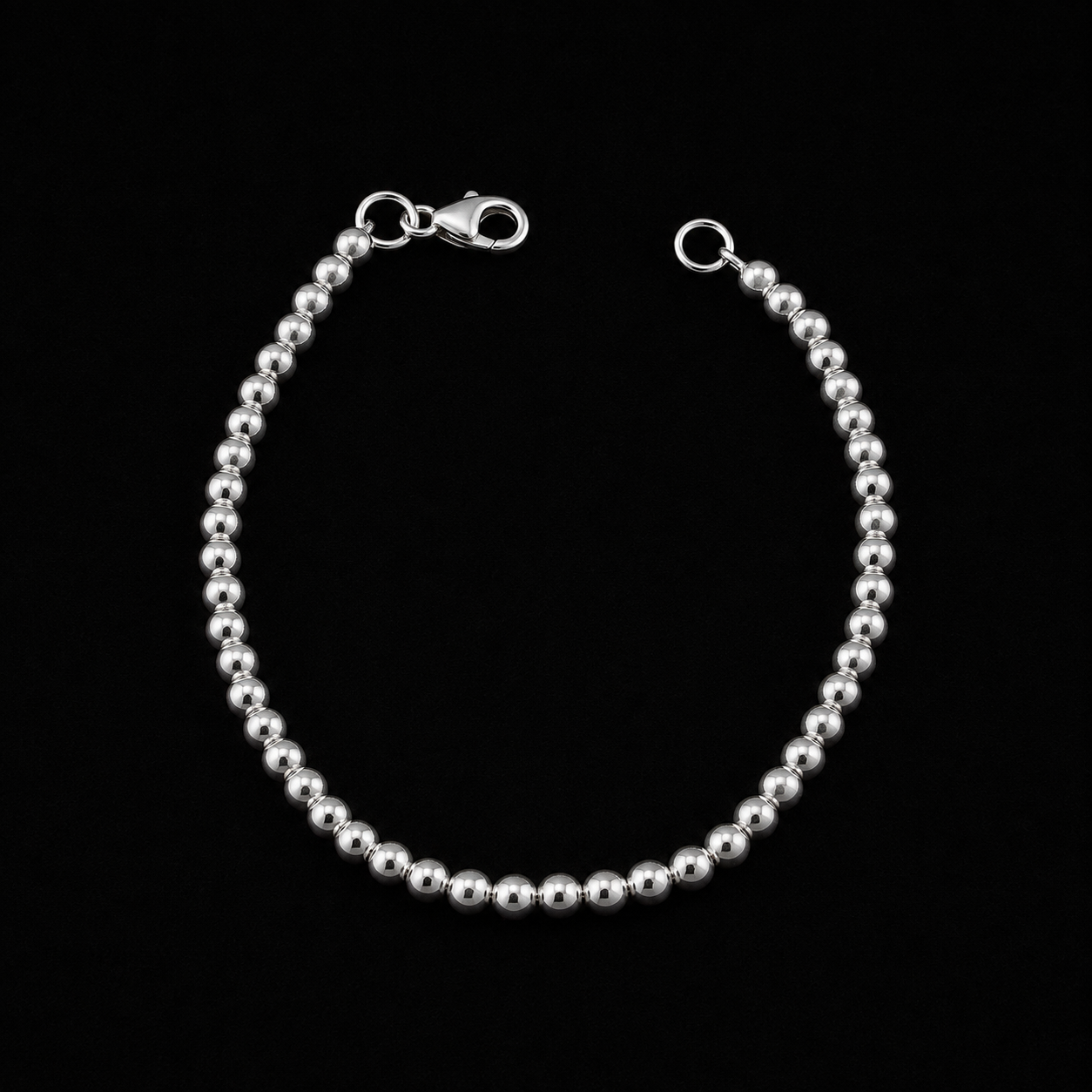 Pulsera de Perlas de Plata con Broche
