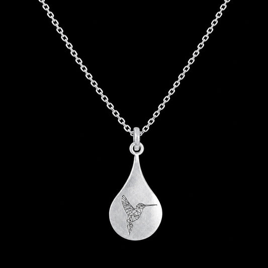 Dije Colibrí en Gota