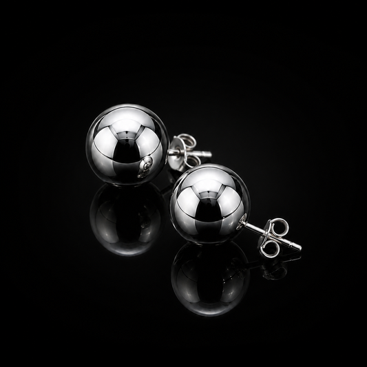 Aretes Bola de Plata