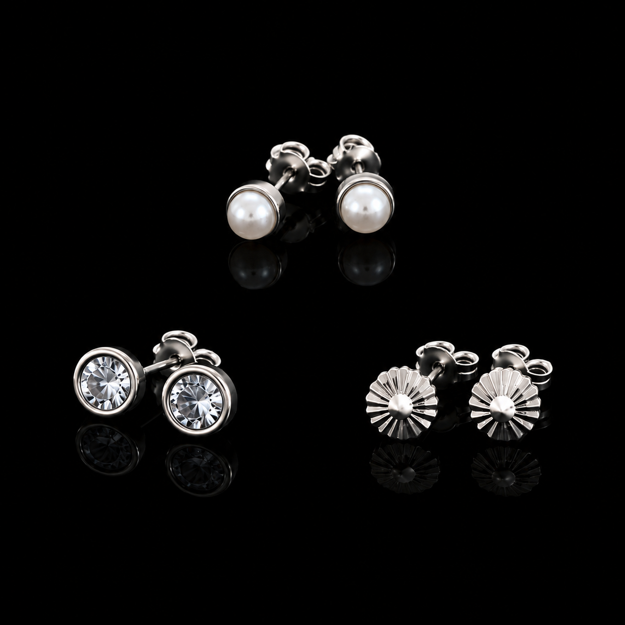Aretes Dormilona Grande con Circonia