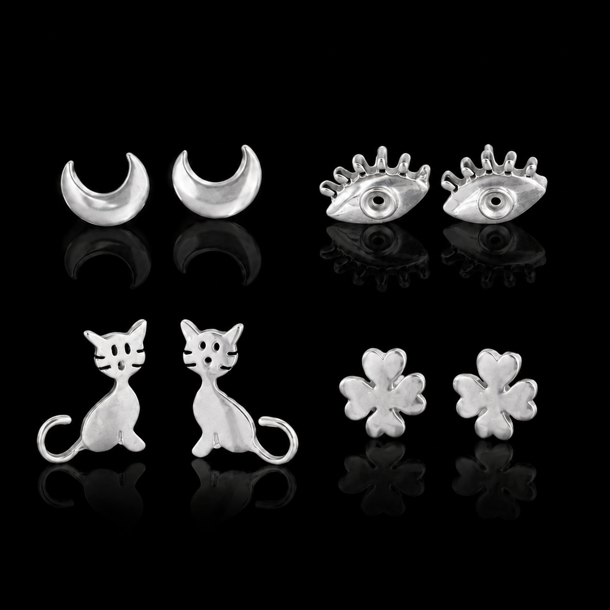 Aretes Figuritas de Plata