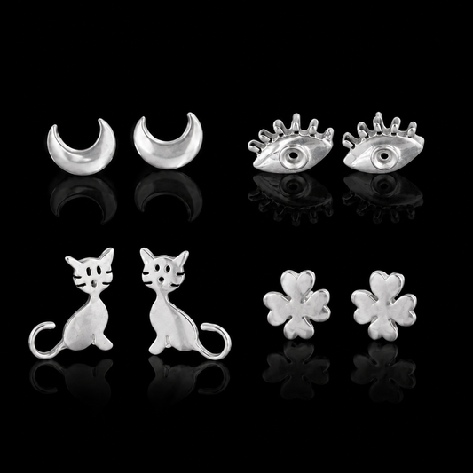 Aretes Figuritas de Plata