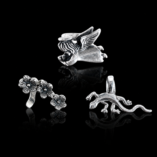 Aretes Grapa Artesanal
