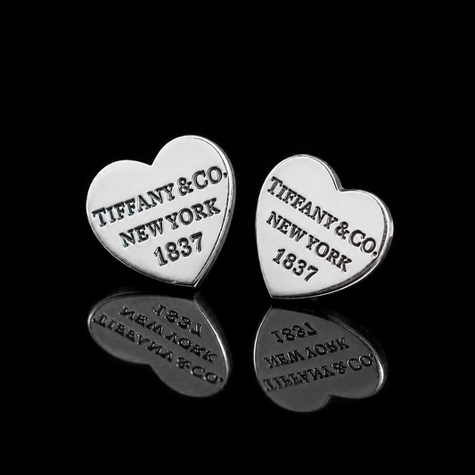 Aretes Corazón Grabado