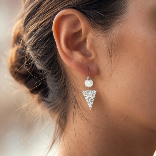 Aretes Largos Círculo y Triángulo