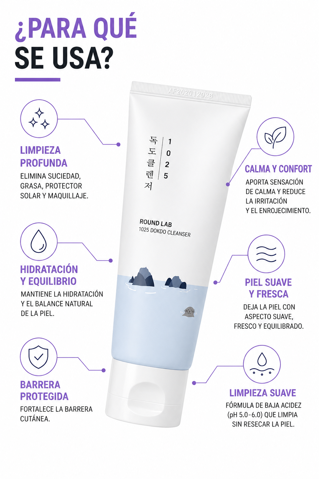 ROUND LAB 1025 Dokdo Cleanser