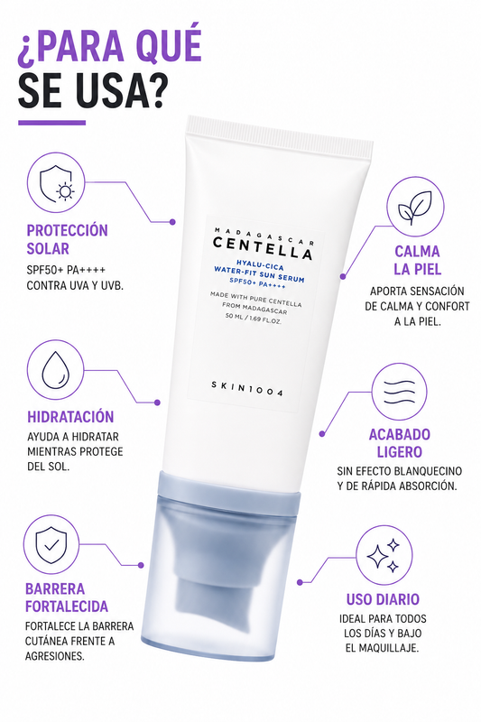 SKIN1004 Madagascar Centella Hyalu-Cica Water-Fit Sun Serum SPF50+ PA++++