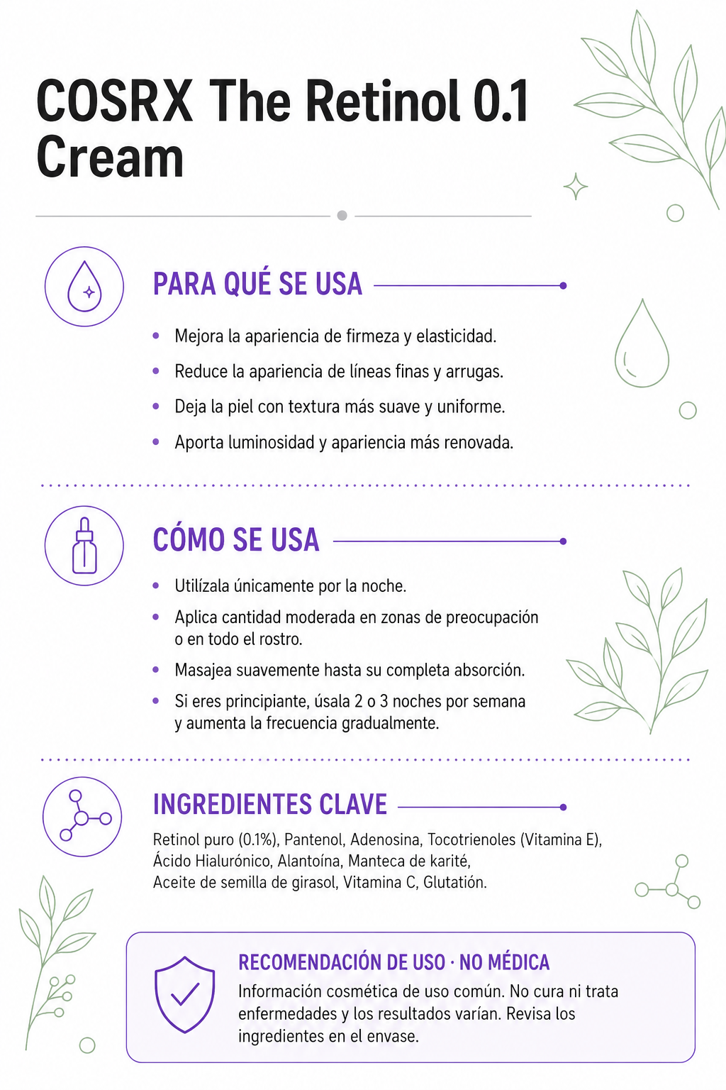 COSRX The Retinol 0.1 Cream