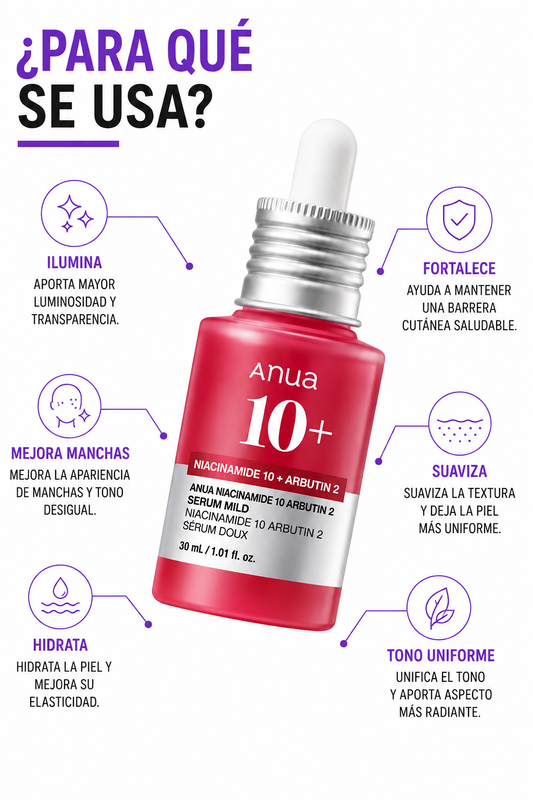Anua Niacinamide 10% + Arbutin 2% Serum Mild