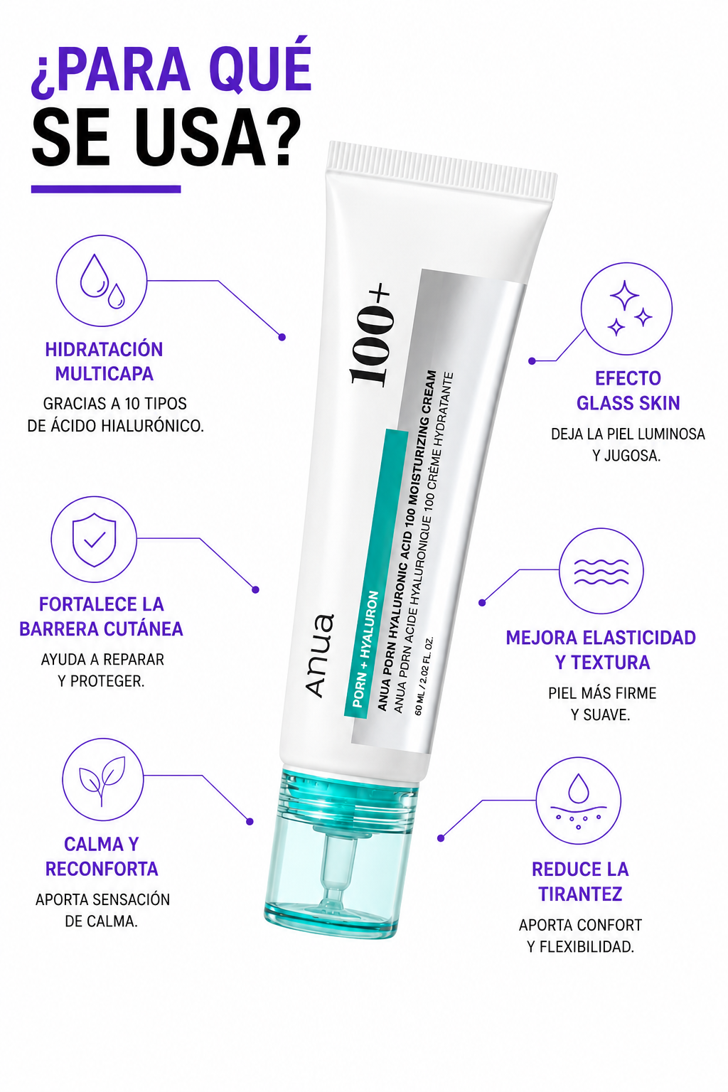 Anua PDRN Hyaluronic Acid 100 Moisturizing Cream