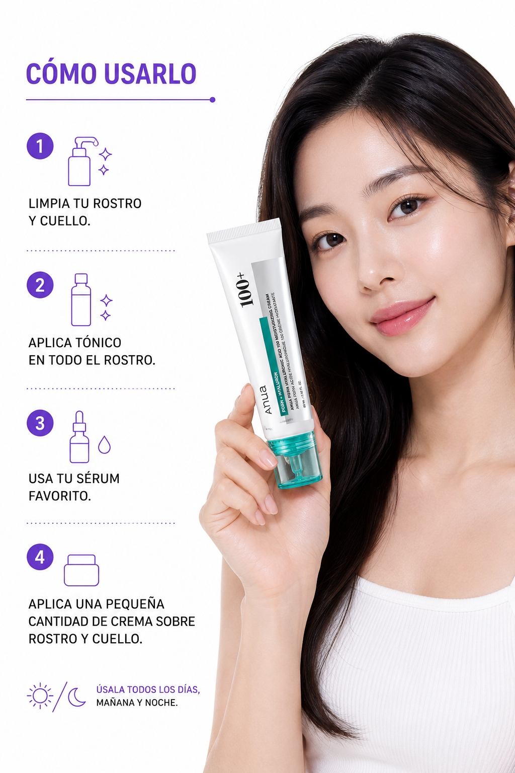 Anua PDRN Hyaluronic Acid 100 Moisturizing Cream