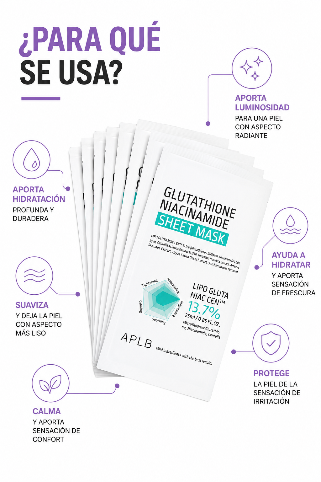 APLB Glutathione Niacinamide Sheet Mask