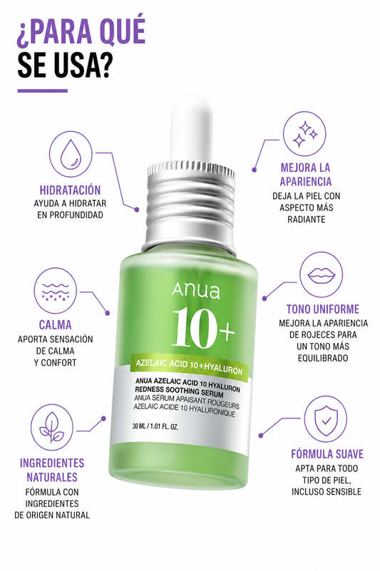 Anua Azelaic Acid 10 Hyaluron Redness Soothing Serum